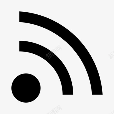 无线头戴式wifi连接互联网图标图标