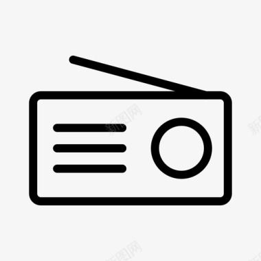 收音机旧收音机老式收音机图标图标