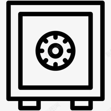 金库银行金融金融安全图标图标