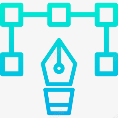 笔创意7渐变图标图标