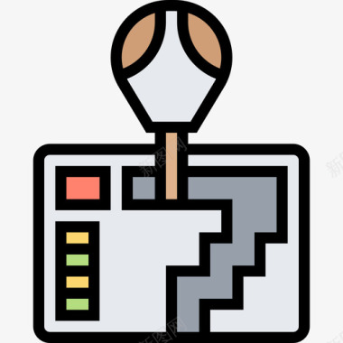 自动喷淋自动变速器汽车零件10线颜色图标图标