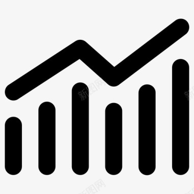 满意度分析报告数据增长图标图标