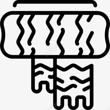 围巾圣诞182直线型图标图标