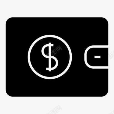 现金金币钱包现金钱图标图标