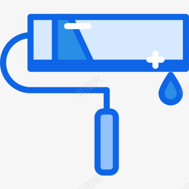 界面设计油漆辊ui界面30蓝色图标图标