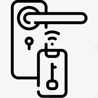 门把手PNG门把手domotics21线性图标图标