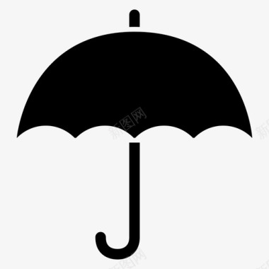 雨伞保护雨图标图标