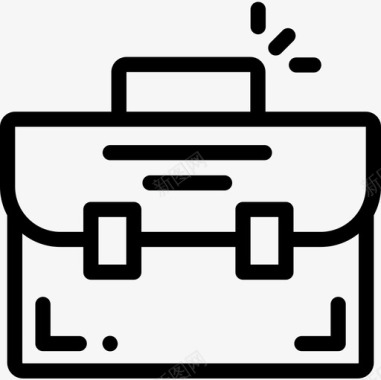 行李箱商务会议11直系图标图标