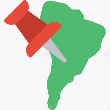 南美洲南美洲3平坦图标图标