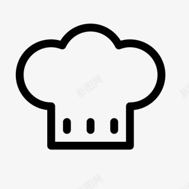 厨师帽子食物图标图标