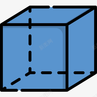 立方体的图表立方体教育206线颜色图标图标
