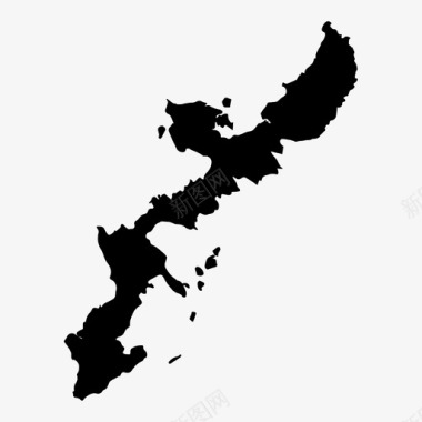 日本冲绳县图标图标