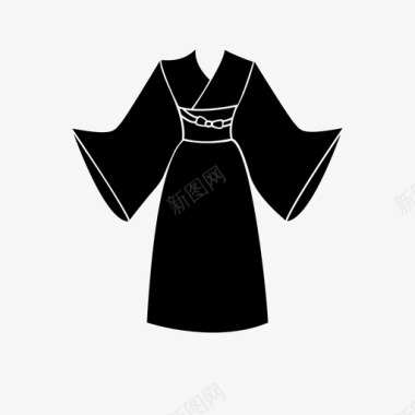 中国传统服装传统服装中国服装图标图标