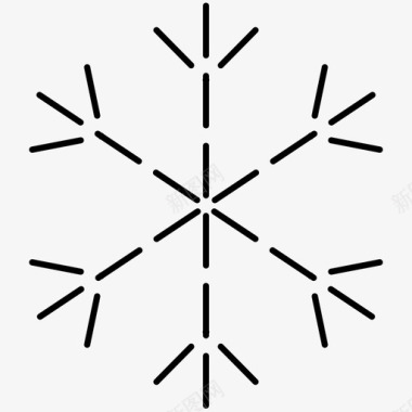 雪松木圣诞节冰雪图标图标