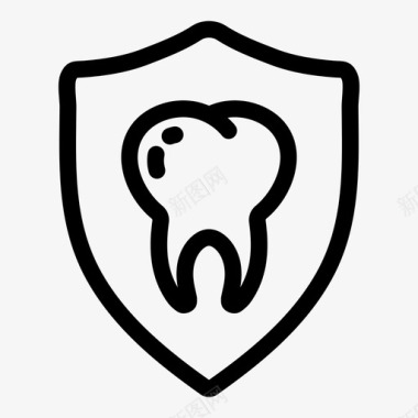 牙齿保护牙齿牙医图标图标