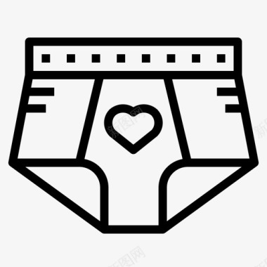 内裤衣服爱情图标图标