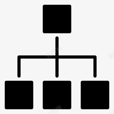 供应链系统结构阵列组成图标图标