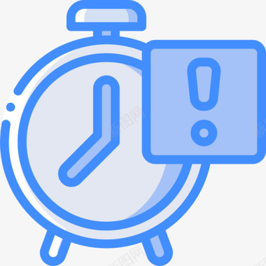 icon注意事项提醒闹钟行动和提醒2蓝色图标图标