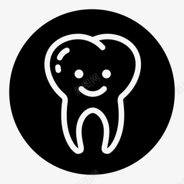 牙齿牙医微笑图标图标