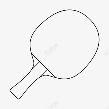 乒乓球拍乒乓球网球图标图标