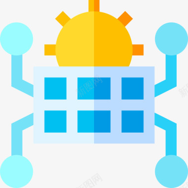 平板矢量太阳能电池板domotics平板图标图标