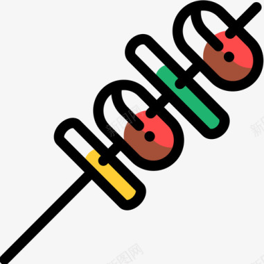 艺术字烧烤烧烤烧烤19颜色省略图标图标