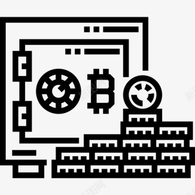 链夊Safebox区块链22线性图标图标