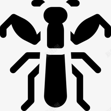 螳螂昆虫8填充图标图标