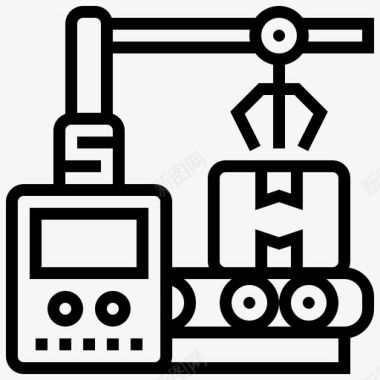 机械工业过程26线性图标图标