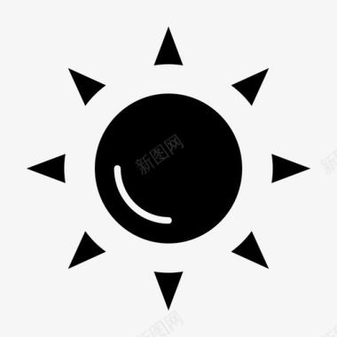 太阳海滩阳光图标图标