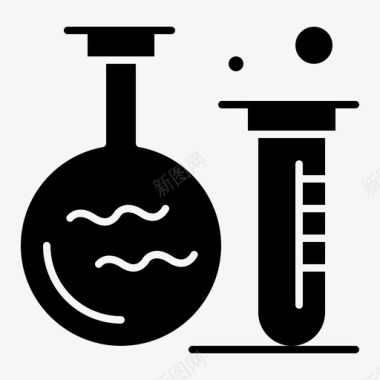 试管教育烧瓶图标图标