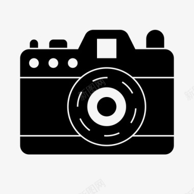 相机古董照片图标图标