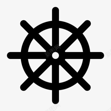 方向盘船舵图标图标