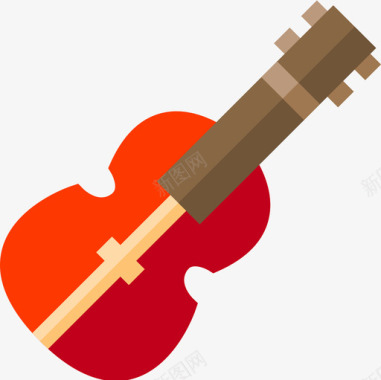 音乐器材小提琴平调音乐图标图标