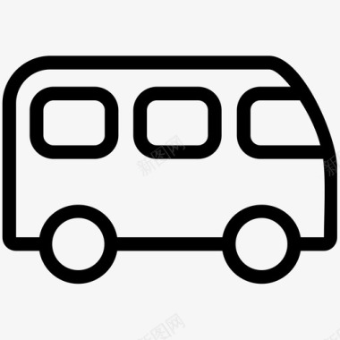 旅游公共汽车公共交通旅游图标图标
