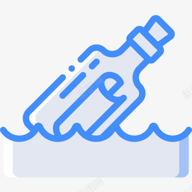瓶子里的信息海盗生活4蓝色图标图标