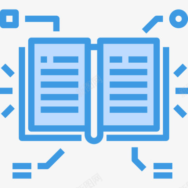 书暗花书教育216蓝色图标图标