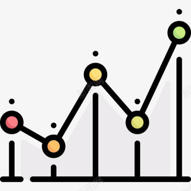 折线图投资43线颜色图标图标