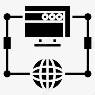 flash网站计算机信息接口图标图标