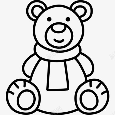 泰迪泰迪熊儿童玩具13黑色图标图标