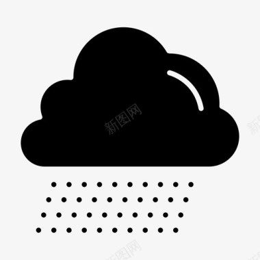 雨云加拿大雨图标图标