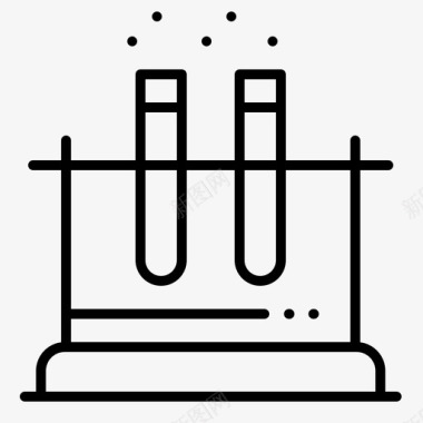 选择科学实验室科学测试图标图标