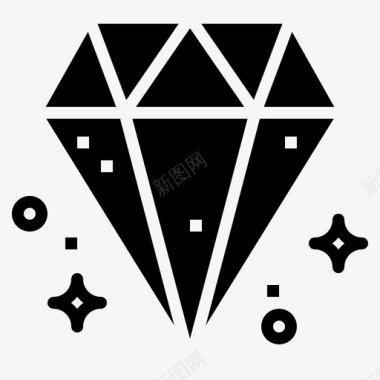 钻石珠宝奢侈品图标图标