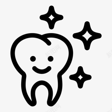 牙齿美白牙齿牙医图标图标