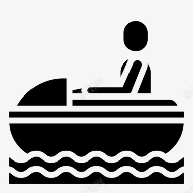 摩托艇水上乐园19雕文图标图标