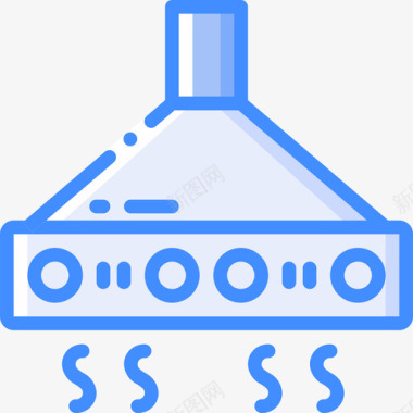 纯净蓝色抽气罩内饰24蓝色图标图标