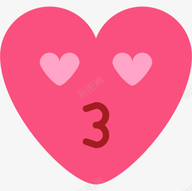 有表情心脏心脏表情8平坦图标图标