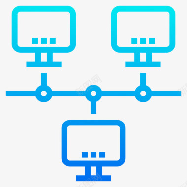计算机滑块网络计算机和网络3梯度图标图标