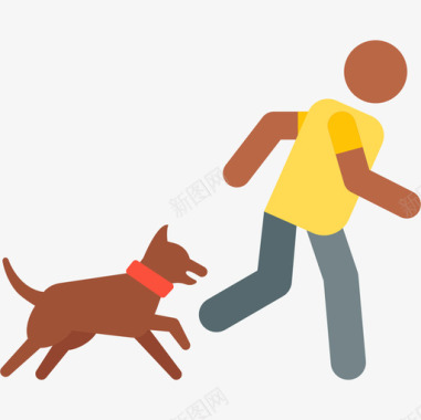 护卫犬安全95彩色图标图标