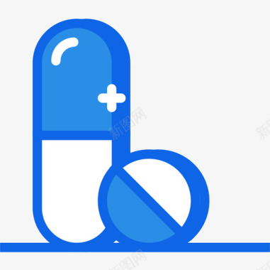 医学科学82蓝色图标图标
